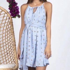 Sundress France Light Blue Mini Dress